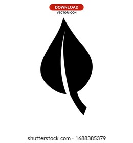 leaf icon or logo isolated sign symbol vector illustration - high quality black style vector icons
