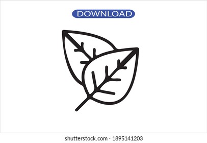 leaf icon or logo isolated sign symbol vector illustration - high quality black style vector icons.