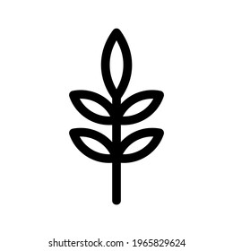 Blattsymbol oder Logo einzeln auf Zeichen, Vektorgrafik - hochwertige Vektorsymbole in schwarzem Stil
