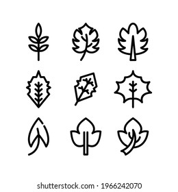 leaf icon or logo isolated sign symbol vector illustration - Collection of high quality black style vector icons
