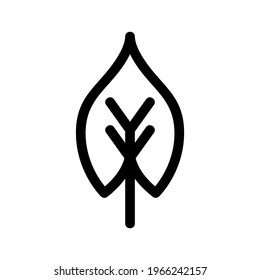 leaf icon or logo isolated sign symbol vector illustration - high quality black style vector icons
