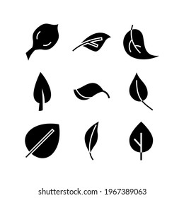 leaf icon or logo isolated sign symbol vector illustration - Collection of high quality black style vector icons
