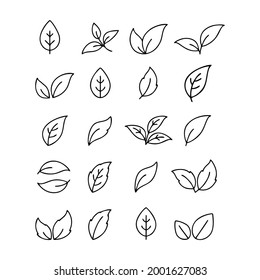 leaf icon or logo isolated sign symbol vector illustration - Collection of high quality black style vector icons