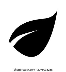 icono de hoja o logotipo símbolo de signo aislado ilustración vectorial ilustración de alta calidad estilo negro vectores iconos
