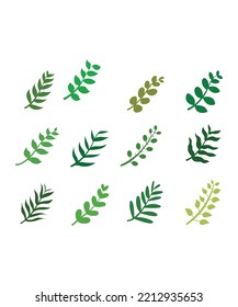 leaf icon or logo isolated sign symbol vector illustration. leaf icon set isolated on white background. Perfect for coloring book, textiles, icon, web, painting, books, t-shirt print.