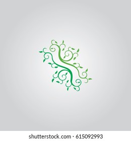leaf icon to logo medical