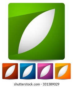 Leaf icon / logo for natural, nature concepts.
