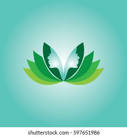 leaf icon logo nature
