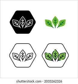 leaf icon logo symbol illustration
