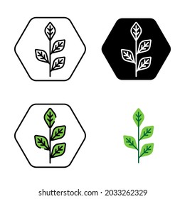 leaf icon logo symbol illustration