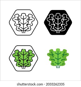leaf icon logo symbol illustration