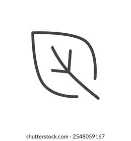 Conjunto de contorno de símbolo de logotipo de icono de hoja