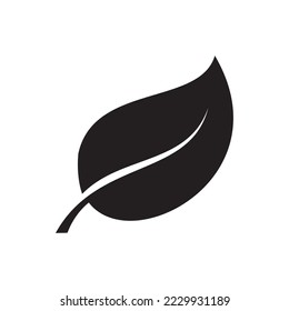 símbolo del logotipo del icono de la hoja