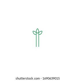 Ilustración del logotipo de icono de hoja
