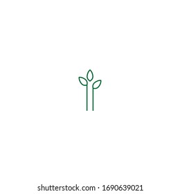 Leaf icon logo template illustration