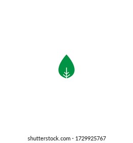 Ilustración del logotipo de icono de hoja