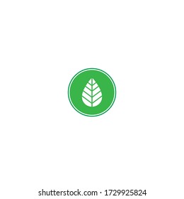 Ilustración del logotipo de icono de hoja