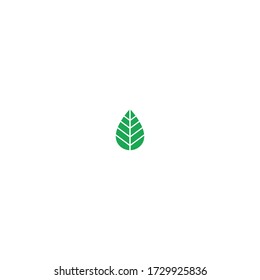 Leaf icon logo template illustration