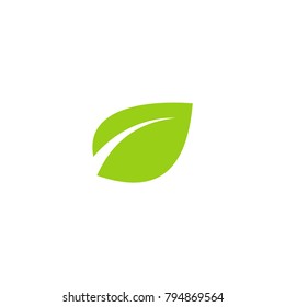 leaf icon logo vector