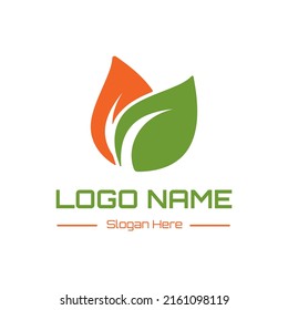 leaf icon logo vector design