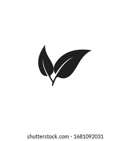 leaf icon logo vector template design