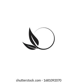 leaf icon logo vector template design