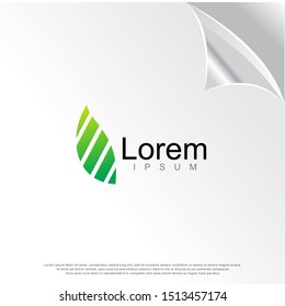leaf icon, modern concept. template logo design