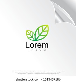 leaf icon, modern concept. template logo design