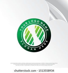 leaf icon, modern concept. template badge logo design