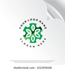leaf icon, modern concept. template logo design