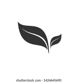 Leaf Icon. Natural Product, Vegan Illustration As A Simple Vector Sign & Trendy Symbol for Design and Websites, Presentation or Mobile Application. 