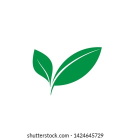 Leaf Icon. Natural Product, Vegan Illustration As A Simple Vector Sign & Trendy Symbol for Design and Websites, Presentation or Mobile Application. 