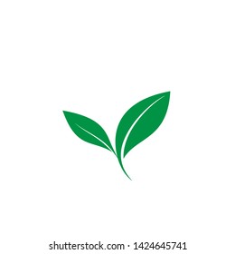 Leaf Icon. Natural Product, Vegan Illustration As A Simple Vector Sign & Trendy Symbol for Design and Websites, Presentation or Mobile Application. 