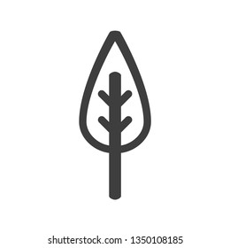 Leaf icon. Natural sign