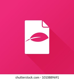 leaf icon. nature sign