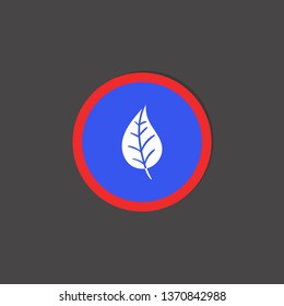 leaf icon. nature sign