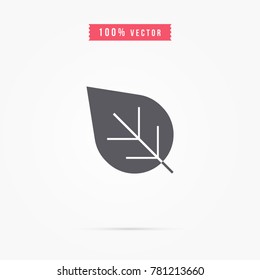 leaf icon. nature sign