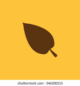 The leaf icon. Nature symbol. Flat Vector illustration