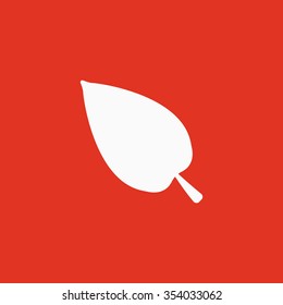 The leaf icon. Nature symbol. Flat Vector illustration