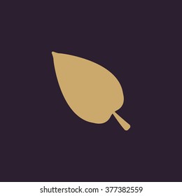 The leaf icon. Nature symbol. Flat Vector illustration