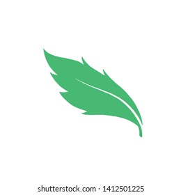 Leaf icon on white background illustration - Vector EPS