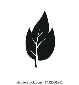 Leaf icon on white background illustration - Vector EPS