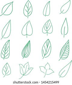 Leaf icon on white background.