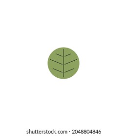 Leaf icon on white background