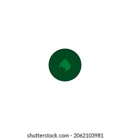 Leaf icon on white background