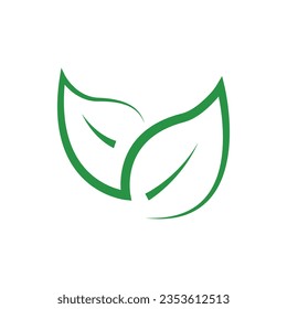 icono de hoja sobre fondo blanco
