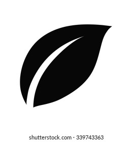 leaf icon. One of set web icons