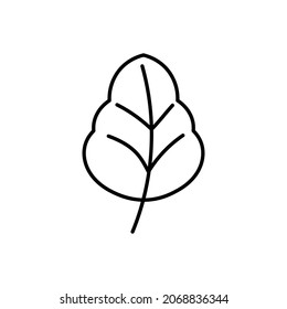 Blattsymbol, Pflanzensymbol, Vektorgrafik