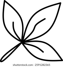 Leaf icon seamless pattern. Set of various leaves. Hand drawn leaves design