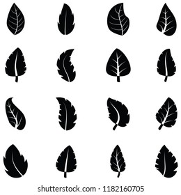 leaf icon set